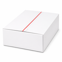 Boîte d'expédition en carton ondulé avec fermeture éclair et bande de déchirement, emballage recyclé pour cadeaux, e-commerce et produits de vente au détail