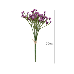 Simulation de gypsophile tenant un bouquet de fleurs, petites fleurs de gypsophile fraîches, accessoires de photographie, arrangement floral - Product Image 4