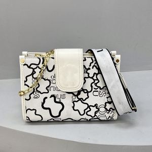 Bolso bandolera de mujer con diseño de osito de dibujos animados y letras, estilo versátil, <span class=keywords><strong>nuevo</strong></span>, con cadena simple. - Product Image 5