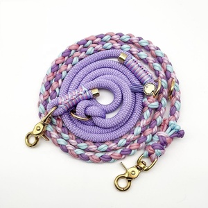 Juego de Collar y Correa de Paracord para Mascota Tejido a Mano en Macramé, Personalizado y Ajustable con Logotipo y Color a Medida - Product Image 3