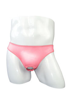 セクシー半透明アイスシルクメンズシシーランジェリートーンビキニフロントホール下着GストリングトーンTパンツ - Product Image 2