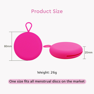 Étui de rangement en silicone réutilisable pour disque menstruel – Vente en gros - Product Image 4