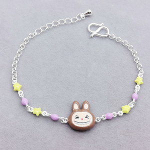 <span class=keywords><strong>Braccialetto</strong></span> LABUBU in Argento Sterling S925 con Resina Epossidica Colorata, Gioiello di Moda per Ragazze - Product Image 4