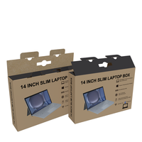 Boîte d'emballage pour ordinateur portable, boîte en carton ondulé portable pour ordinateur 14 pouces, taille personnalisée, carton pour ordinateur portable en gros
