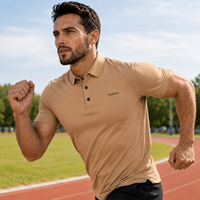 Polos de golf en maille respirante 100 % coton haute performance - Protection UV, coupe athlétique, esthétique sportive, haut pour homme