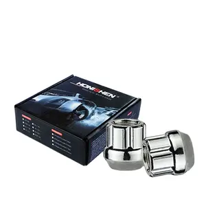 7/16 "ukuran benang 20 + 1 kemasan #3802-1 Buka akhir 6 spline lug nut