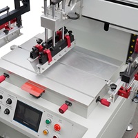 Máquina de serigrafía plana semiautomática eléctrica de alta velocidad para tela/vidrio/teclado, nueva de fábrica