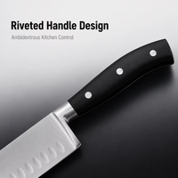 Xyj couteaux de Chef professionnels de haute qualité, ensemble de couteaux de cuisine à lame en Satin de 5 pièces en acier inoxydable, ensemble de cinq pièces, emballage hi-fi