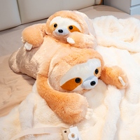Peluche paresseux lestée personnalisée oreiller en peluche paresseux floue poupée en peluche lestée pour l'anxiété