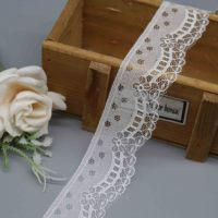 Fabricant de dentelle en nylon raschel florale pour lingerie, vêtements de mariée et bordures de chemisiers