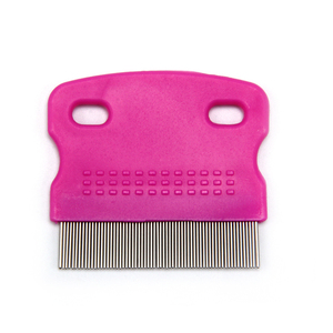 Wholesale dog puppy aluminum steel metal mat remover nit head anti flea hair needle brush and combs for lice