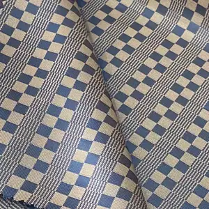 100%polyester check jacquard lining taffeta woven double color lining use for suit