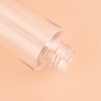 Vente en gros de bouteilles cosmétiques en PET personnalisées flacons à pompe transparents à brume fine et à lotion avec bouchon sans poussière