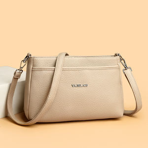 Nouveau Sac Messager 2026 à Motif Géométrique Vintage en PU. La doublure est en polyester.3798 - Product Image 2