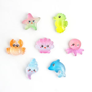 Cabujón de resina de la serie Cute Ocean Shining para la creación de joyas DIY, horquillas y decoración de fundas de teléfono - Product Image 1