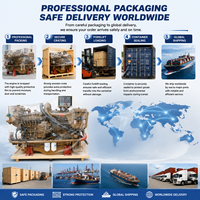 Moteur diesel marin Yuchai YC6A190C 140 kW 190 CV 1800 tr/min 6 cylindres refroidi par eau pour bateau de pêche commercial