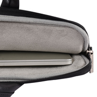 Tas Laptop Kulit Multifungsi untuk Pria, Kantong Laptop Anti Air dengan Pegangan untuk Macbook Thinkpad