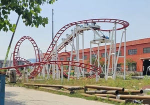 Grande montagne russe à sensations fortes superposées des frères Ali, en acier, pour parc d'attractions, utilisation en centre commercial en plein air - Product Image 5
