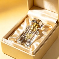 Flacon de luxe vide de 3 ml pour Attar Arabe, en verre transparent décoratif, pour huile essentielle d'Oud