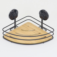 Nouvelle étagère d'angle murale simple pour salle de bain en acier inoxydable, organisateur et rangement pour salle de bain avec poignée