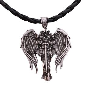 قلادة شعبية للرجال الفايكنغ سيلتيك قلادة الايرليكية الصليب والملائكة قلادة الجناح ديابلو تميليه المجوهرات - Product Image 1