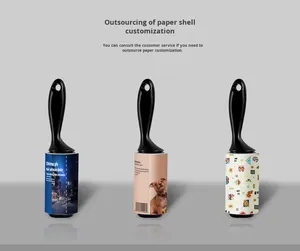 निर्माता थोक पालतू बालों के कपड़े हटाने के लिए सुविधाजनक प्रतिस्थापन पेपर पीपी रोलर लिंट रिमूवर - Product Image 3