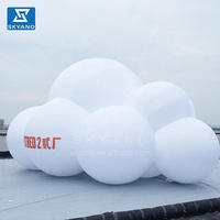 Bulle géante Nuage Sculpture d'art Décoration artistique gonflable Ballon nuage gonflable