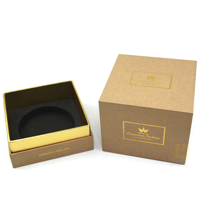 Custom eco friendly luxury High quality design candle jars rigid cardboard paper packaging gifts box with lid