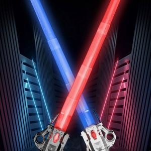 2 sables de luz LED para niños, espadas láser Jedi con luces intermitentes que brillan en la oscuridad para niños - Product Image 4