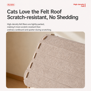 Arbre à <span class=keywords><strong>chat</strong></span> avec maisonnette, griffoir en sisal, toit en feutre, jouet à balle, pour plusieurs chats, fabricant OEM - Product Image 2