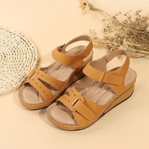 Été Vintage Beach Casual Outdoor Women's Ladies Shoes Sandals 2024 Heeled Wedges Platform Heels Sandals For Women - Product Image 3