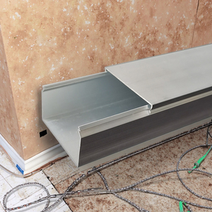 Quadratische elektrische Ausrüstung für den Innen-und Außenbereich Kabel rinnen aus Aluminium legierung Raceway Metall kabel rinne für das Boden kabel management - Product Image 4