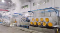 Ligne de production de fibres courtes de polyester