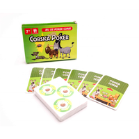 Cartes à jouer en papier pour jeux de famille, design élégant, vernissage mat, 4 couleurs, écologiques, durables, promotionnelles