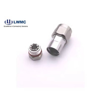 Conector coaxial RF macho/hembra N de buen rendimiento para Tipo de abrazadera de cable de alimentación de 1/4''