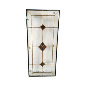 Inserts en vitrail biseauté pour porte d'entrée, <span class=keywords><strong>verre</strong></span> <span class=keywords><strong>baroque</strong></span> en losange pour porte d'entrée, vitrail personnalisé pour porte. - Product Image 1