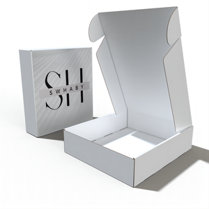 Boîte de papier de livraison postale personnalisée Boîte de papier kraft blanc Boîtes de papier postal - Product Image 3