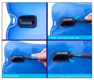 Vessie d'hydratation en TPU sans BPA de 2L 3 litres 100oz avec LOGO personnalisé, réservoir d'eau étanche - Product Image 5