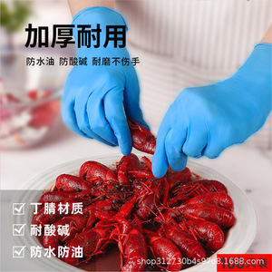 Anboson Disposable Nitrile <b>Gloves</b> 2 Pack Non-Sterile Powder Free Latex Free For Household Kitchen Food Use - Product Image 2
