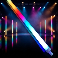Tube LED RGB T8 avec contrôle APP/RF en option, indice de protection IP65, matériau PC, tube LED intelligent pour piste de danse, entrepôt et bureau, 120 cm