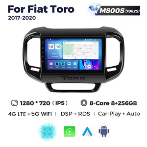 MEKEDE-Reproductor multimedia Android para coche, radio estéreo con Android, 8 núcleos, 128G 8 +, para FIAT Toro 2017 2018-2020, BT, estéreo, 360 - Product Image 3