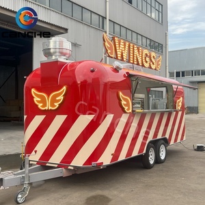 Camiones de Comida, Remolque Móvil de Comida Rápida / Camión de Comida Rápida, Remolque de Acero Inoxidable Multifuncional para Comida Rápida - Product Image 2