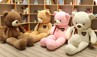 Peluche géante personnalisée en forme de papillon, lapin ou ours, rembourrée de coton PP, grande poupée ours pour la Saint-Valentin, cadeau de confession pour fille