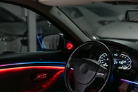 Luz Ambiental Cardoo para BMW Serie 5 F10 F18 RHD 2011-2017, Kit de Iluminación Ambiental LED Dinámico para el Interior del Automóvil