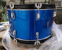 Marching Bass Drum -22*12 "Pouces avec Ceinture et Maillets Bleu 24*12" Pouces avec Ceinture et Maillets Vin Rouge