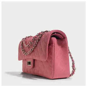 Bolso de Hombro de Lujo de Moda para Dama al por Mayor Marca Privada Elegante Bolso de Cadena Acolchado Cuero PU con Logotipo Personalizado para Mujer - Product Image 3