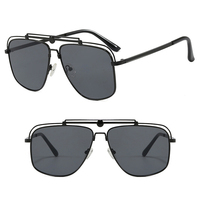Lunettes de soleil DL à double pont en métal