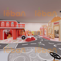 Мягкие игры на заказ Sim City Role Play House игровая комната детская крытая игровая площадка оборудование для дня рождения Вечеринка центр игровая станция город
