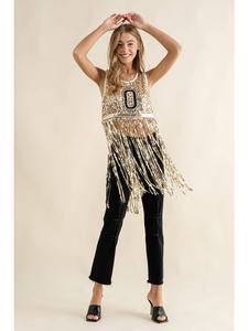 Débardeur <span class=keywords><strong>de</strong></span> jour sans manches à sequins pour femmes, nouvelle collection 2023 - Product Image 4