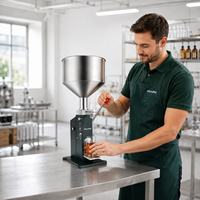 Machine de remplissage manuelle pour jus, cosmétiques, shampoings, huiles essentielles, beurre de cacahuète, confiture, pâte de tomate, détergent liquide